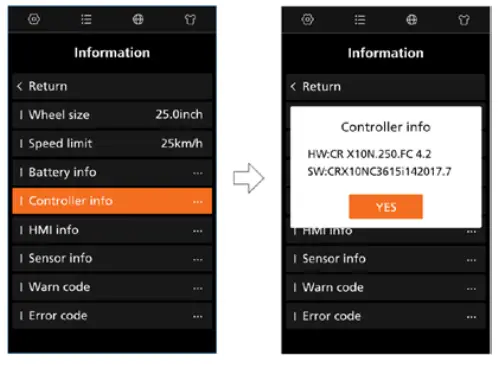 BAFANG DP C010.CB Display LCD - Controller info