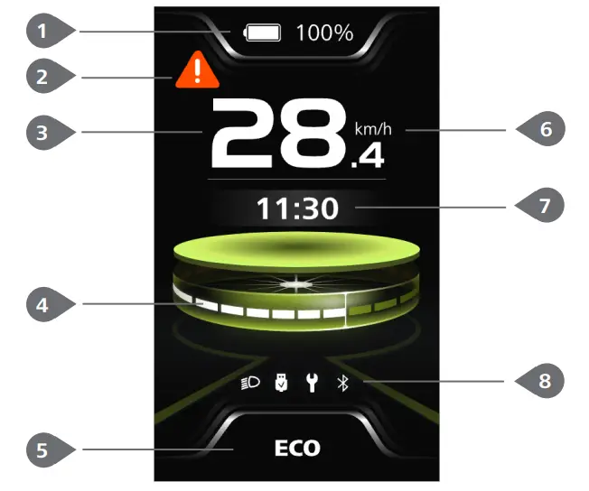BAFANG DP C010.CB Display LCD - DISPLAY