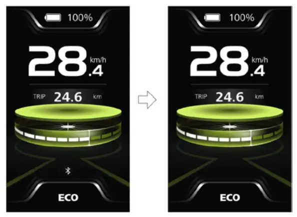 BAFANG DP C010.CB Display LCD - Headlight 1