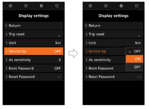 BAFANG DP C010.CB Display LCD - Service tip