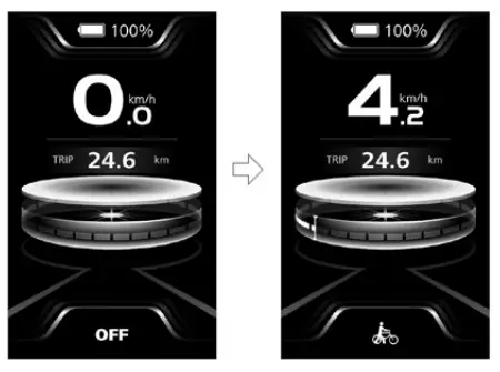 BAFANG DP C010.CB Display LCD - Walk Assistance