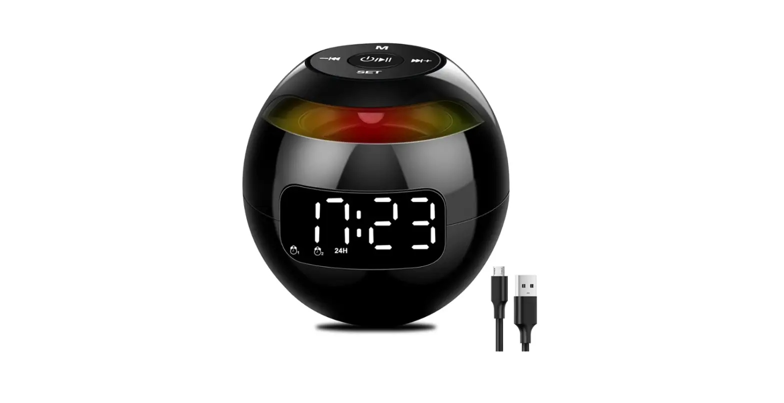 Livoo Tes255 Bluetooth Compatible Alarm Clock Speaker User Manual