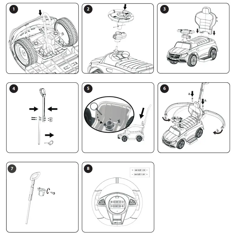TOYZ MERCEDES AMG C63 Ride-On Push Cars - Fig1