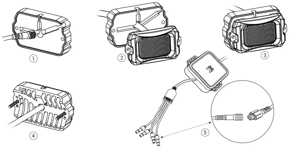 MICTUNING MIC LRL 608 C2 Curved RGBW LED Rock Lights - Installation