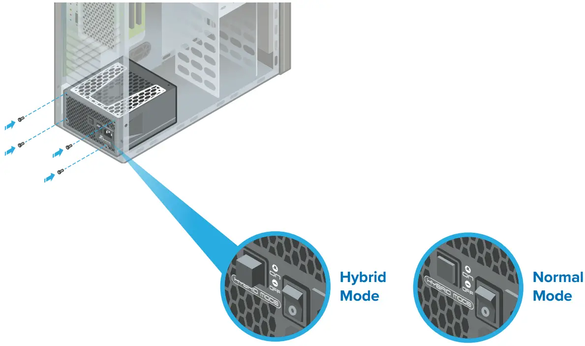 Install your Seasonic PSU