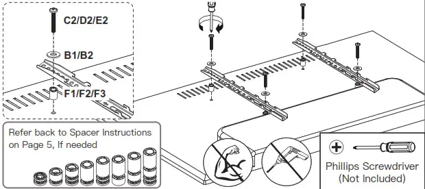 ERGOAV ERTSM2-01B Table Top TV Stand - Bump