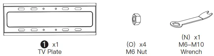 ERGOAV ERTSM2-01B Table Top TV Stand - Hardware 2