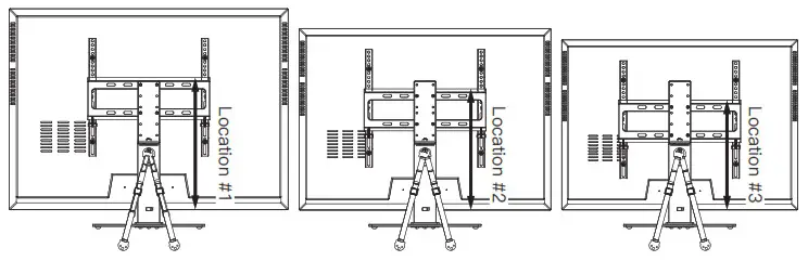ERGOAV ERTSM2-01B Table Top TV Stand - Mounting 1