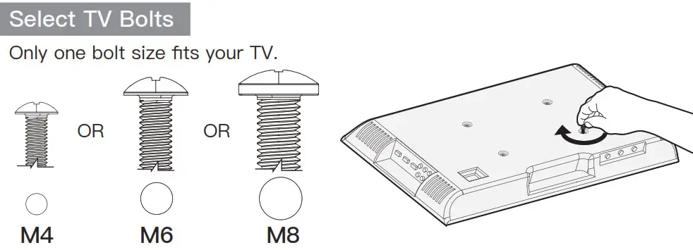 ERGOAV ERTSM2-01B Table Top TV Stand - Secure