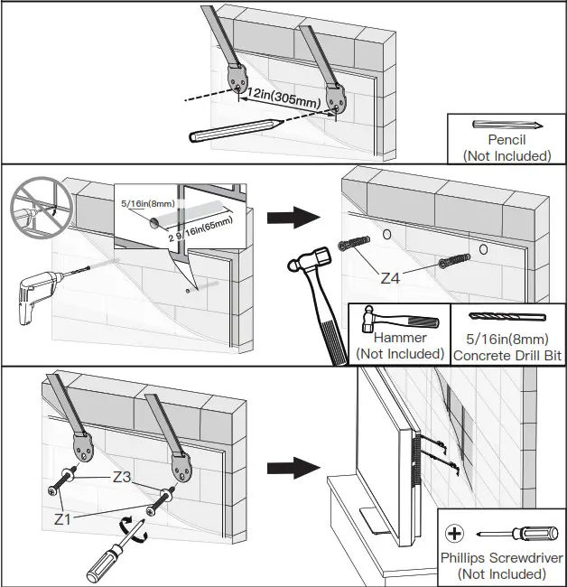 ERGOAV ERTSM2-01B Table Top TV Stand - Solid