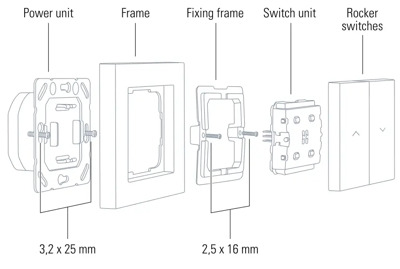 evo 51ECI1702 Shutter Switch -