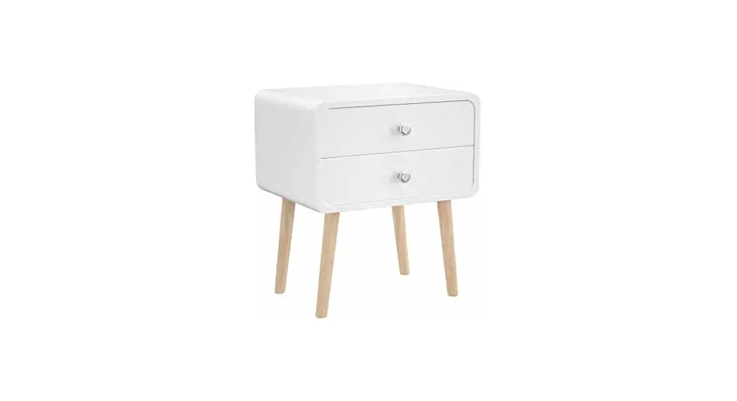 Honey Joy Topb004922 2 Drawers White Wooden Nightstand Accent End Side Table Instruction Manual