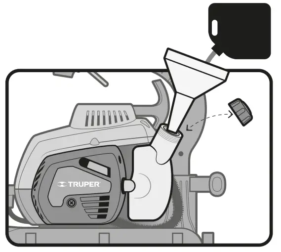 TRUPER SOPLA-26T Gas Blower Vacuum - Fuel Supply