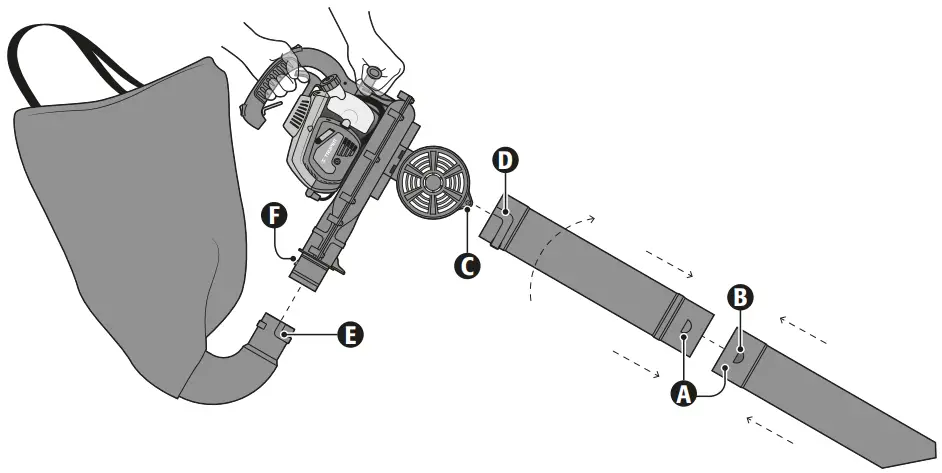 TRUPER SOPLA-26T Gas Blower Vacuum - Vacuum Mode