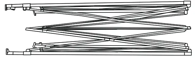 THE HOME DEPOT T84 POPTENT-BEI Pop Up Sidewall Canopy Tent - FRAME