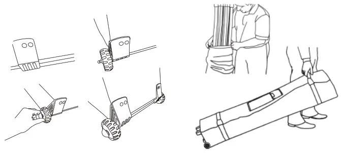 THE HOME DEPOT T84 POPTENT-BEI Pop Up Sidewall Canopy Tent - Store the canopy