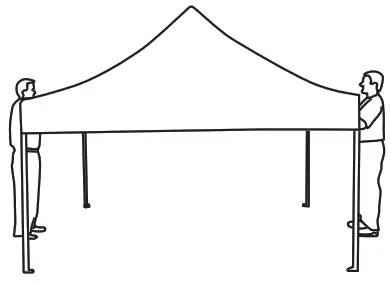 THE HOME DEPOT T84 POPTENT-BEI Pop Up Sidewall Canopy Tent - middle section
