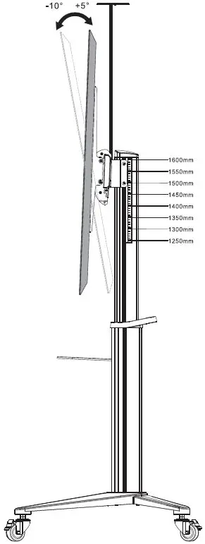 V I V O-STAND-TV120B-Aluminum-Mobile-Large-Screen-TV-Cart-FIG 17