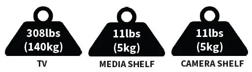 V I V O-STAND-TV120B-Aluminum-Mobile-Large-Screen-TV-Cart-FIG 5