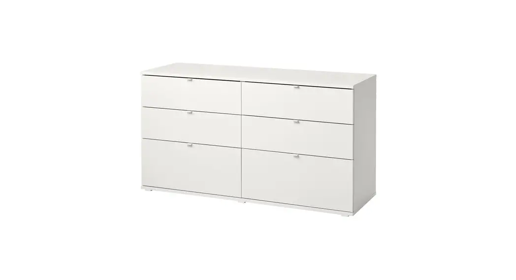 Ikea Vihals 140x47x75cm Chest Of 6 Drawers Instruction Manual