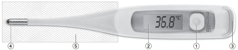 microlife MT 808 Medical Electronic Thermometer - cover