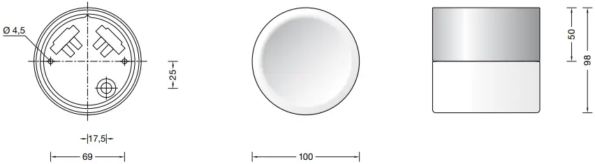 BEGA 23846.1 LED Ceiling Luminaire A0