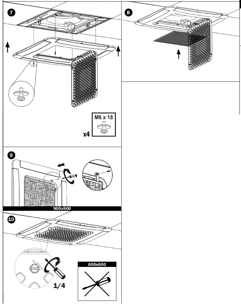 EDEN Soft 600x600 90 Cassette Fan Coil Unit - ABS