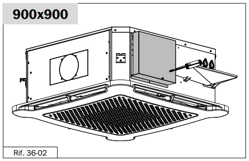EDEN Soft 600x600 90 Cassette Fan Coil Unit - MOTOR