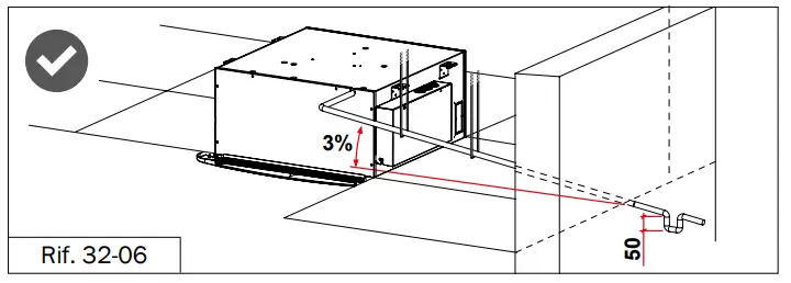 EDEN Soft 600x600 90 Cassette Fan Coil Unit - drain