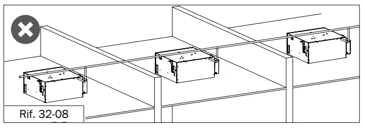 EDEN Soft 600x600 90 Cassette Fan Coil Unit - hose