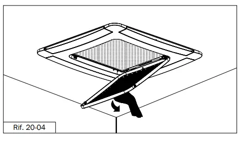EDEN Soft 600x600 90 Cassette Fan Coil Unit - panel