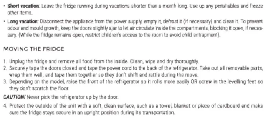 IKOHS 107L Silver Create Retro Fridge User Manual - Going Away