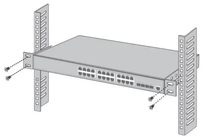 SEVECU SW2624POE-MGF-250 24 Port Gigabit Layer 2 PoE Switch - shown below 5
