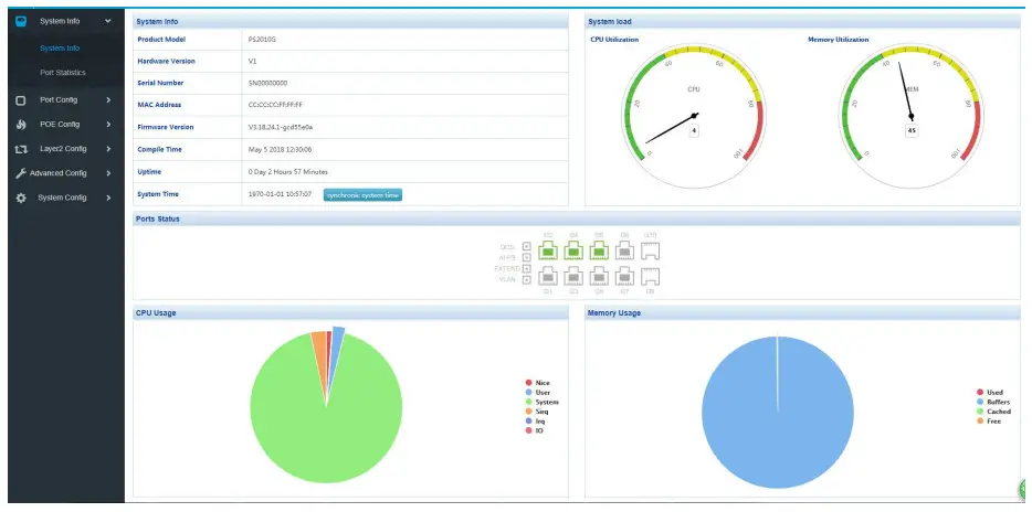 SEVECU SW2624POE-MGF-250 24 Port Gigabit Layer 2 PoE Switch - shown below 9