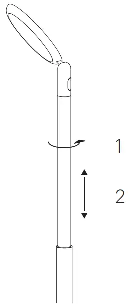 GRAU Parrot LED Floor Lamp - lock