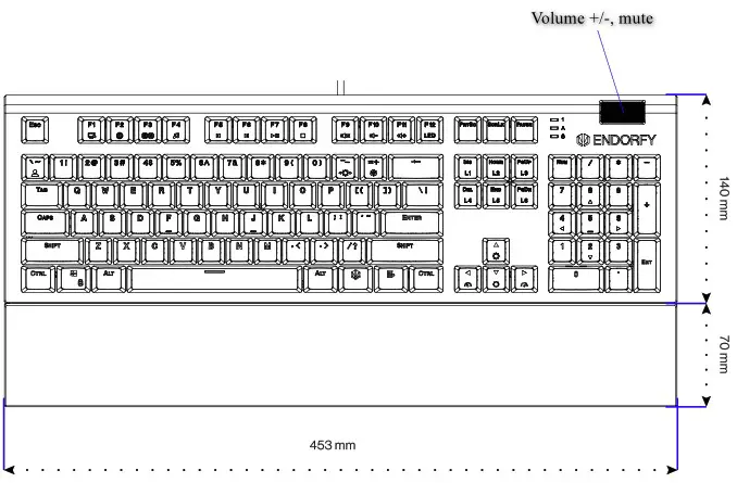 ENDORFY EY5A028 Omnis Mechanical Gaming Keyboard - overview 1