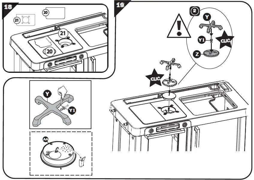 Smoby-7600312303 2-In-1-Chef-Corner-Restaurant-FIG- (11)