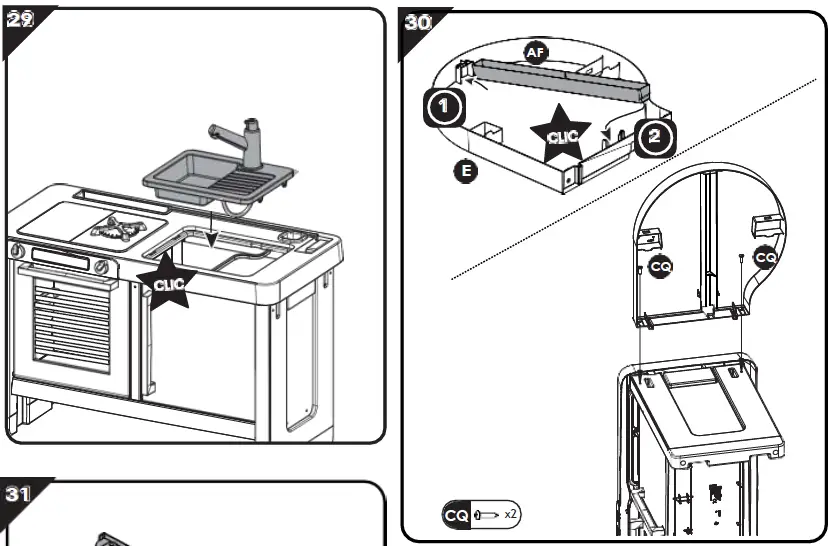 Smoby-7600312303 2-In-1-Chef-Corner-Restaurant-FIG- (14)