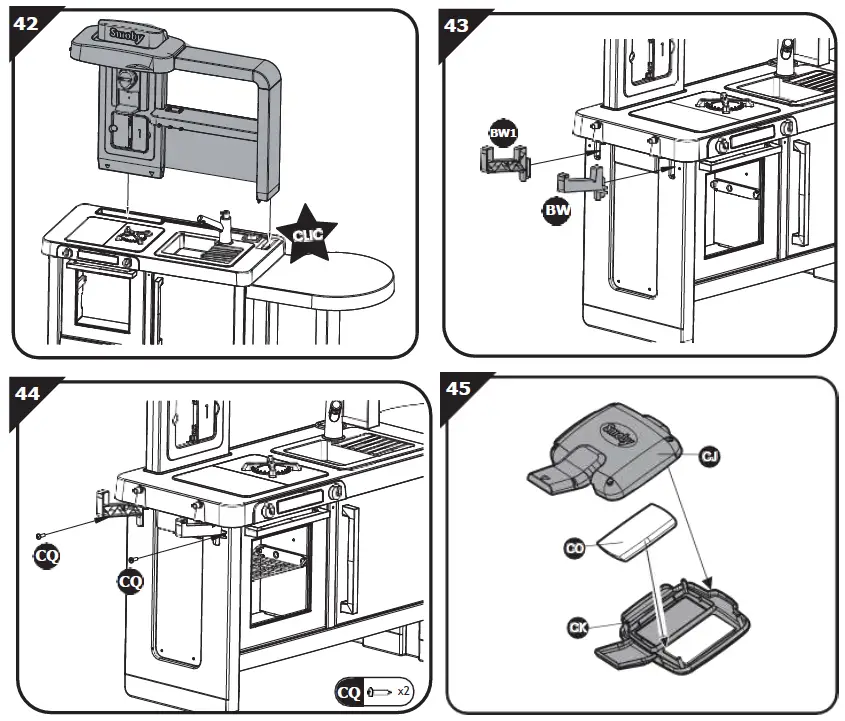 Smoby-7600312303 2-In-1-Chef-Corner-Restaurant-FIG- (18)