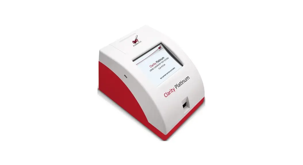 Clarity Diagnostics Urine Chemistry Test System User Guide