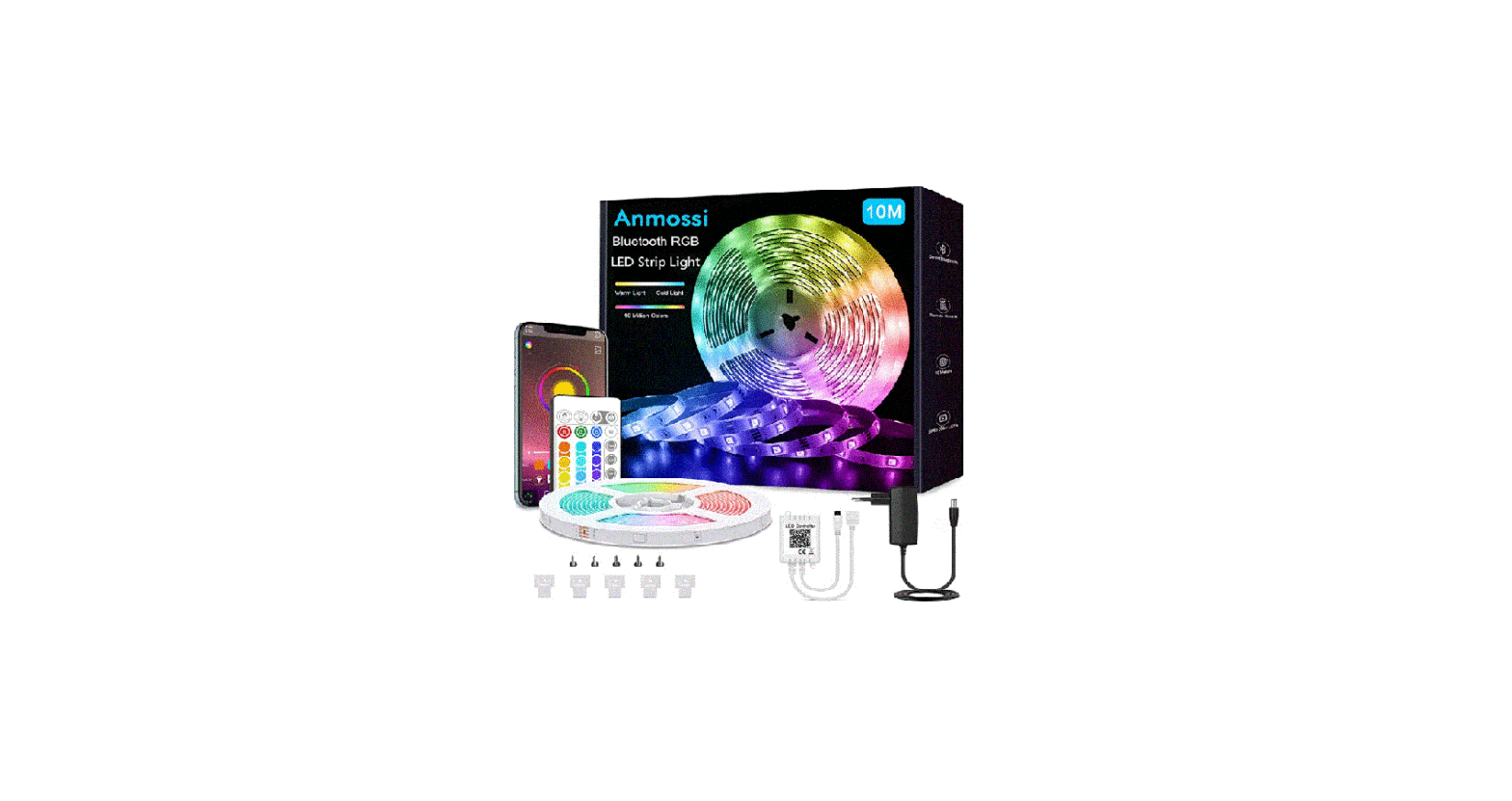 Anmossi ‎lst-10m 10m Smart Bluetooth Rgb Led Strip User Manual
