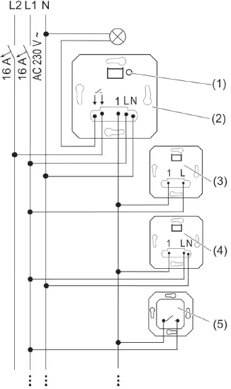 JUNG -1701PSE 1- Channel -Relay- Switch- Insert -with -Floating -Contact - 01
