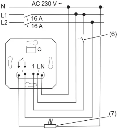 JUNG -1701PSE 1- Channel -Relay- Switch- Insert -with -Floating -Contact - 03