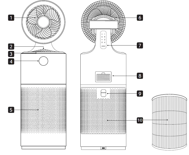 acerpure-AC551-50W-2-In-1-Air-Circulatorand-Purifier-FIG-6