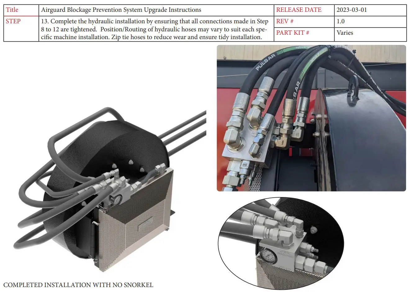AIRGUARD Varies 7554 Blockage Prevention System Instruction Manual - How to use