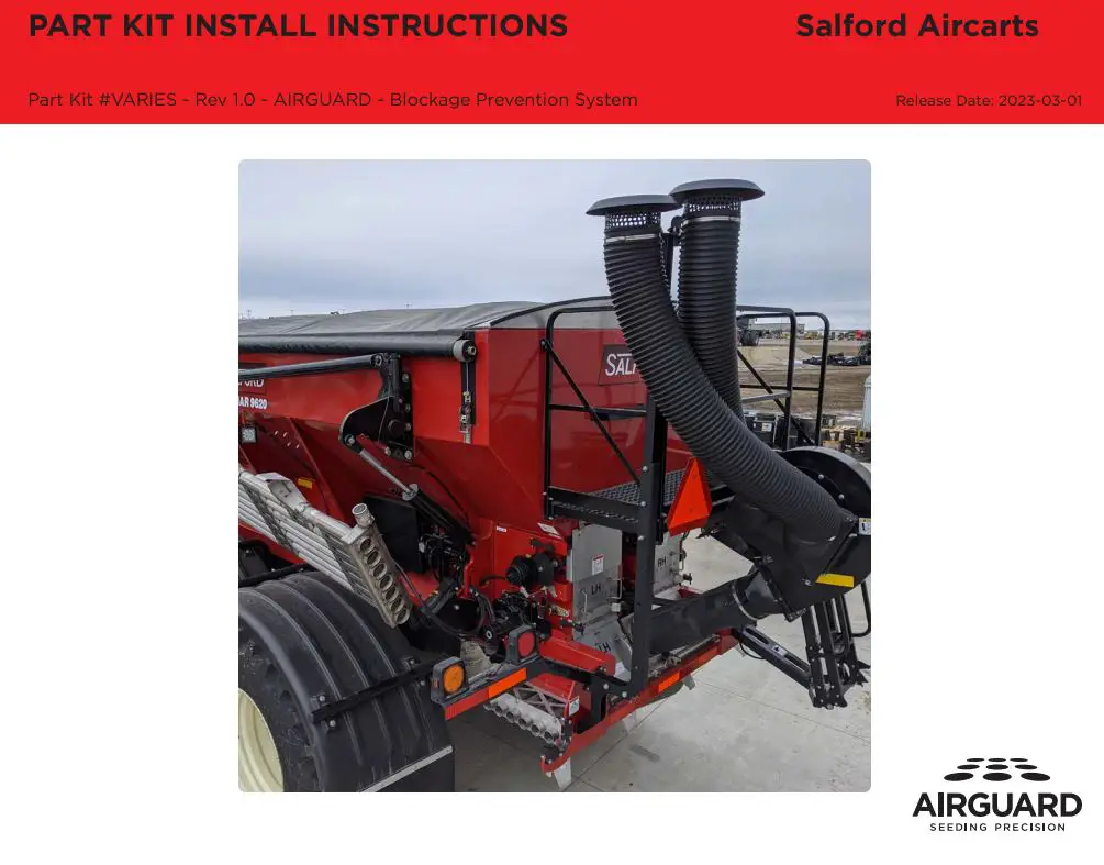 AIRGUARD Varies 7554 Blockage Prevention System Instruction Manual