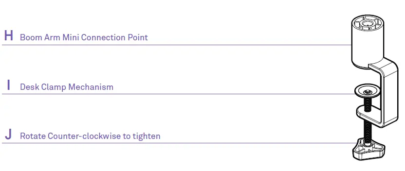 NZXT Mini Microphone Boom Arm 3