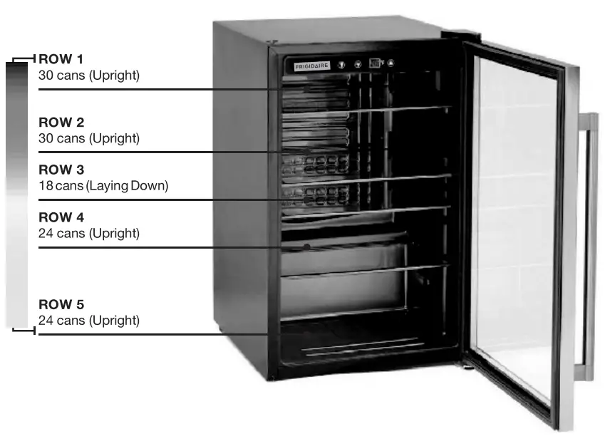 FRIGIDAIRE EFMIS55-B Beverage Center - parts 1