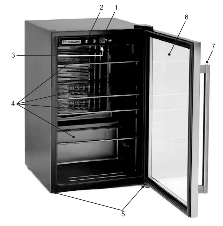 FRIGIDAIRE EFMIS55-B Beverage Center - parts