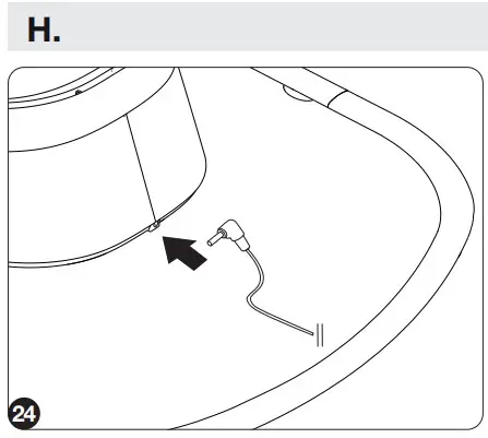 babymoov A055020 Swoon Evolution Remote Controlled Baby Swing - CONNECTION TO THE MAINS